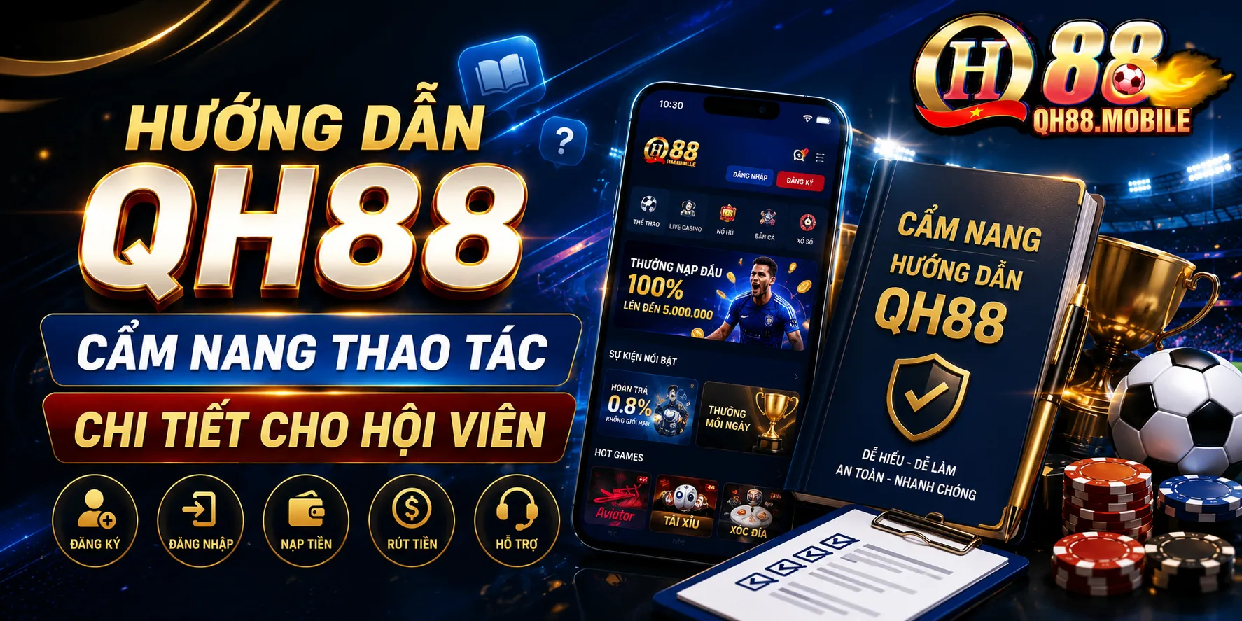 Hướng Dẫn QH88 – Cẩm Nang Thao Tác Chi Tiết Cho Hội Viên