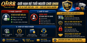 Giới hạn độ tuổi người chơi QH88